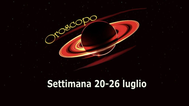 Locandina per l'oroscopo della settimana 20-26 luglio 2026 - &copy; Roberta Carsoli.
