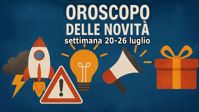 Locandina per l'oroscopo delle novit&agrave; 20-26 luglio 2026 - &copy; Pixabay IA.
