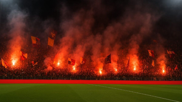 Tifosi allo stadio @ Immagine I.A.