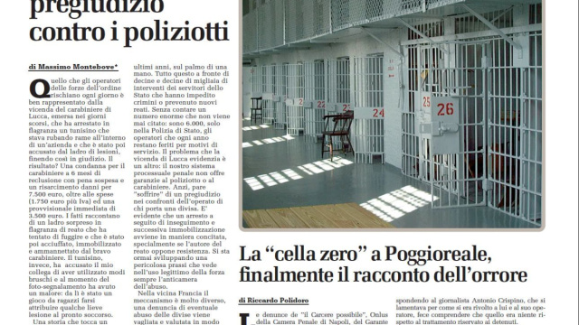 CELLA ZERO DI NAPOLI-POGGIOREALE - Camere Penali sito ufficiale &copy; Creative Commons