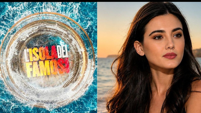 Il logo dell'Isola dei famosi e Zeudi Di Palma &copy; Mediaset/Instagram