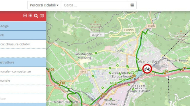 Piste ciclabili: in Alto Adige c'&egrave; la mappa interattiva &copy; Creative Commons