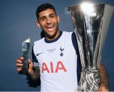 Cristian Romero, difensore del Tottenham. Foto &copy; UEFA