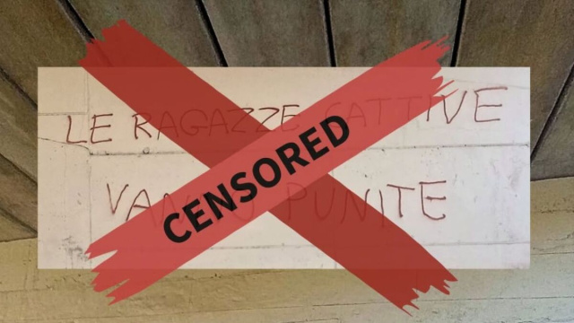 La scritta di Ercolano, dal profilo Facebook della sindaca Antonietta Garzia.