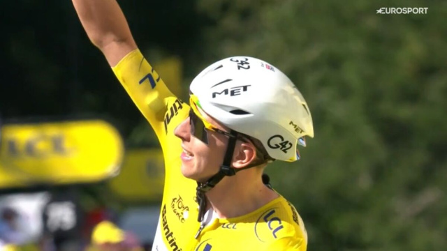 Tadej Pogacar al Tour de France - &copy; Screenshot Eurosport