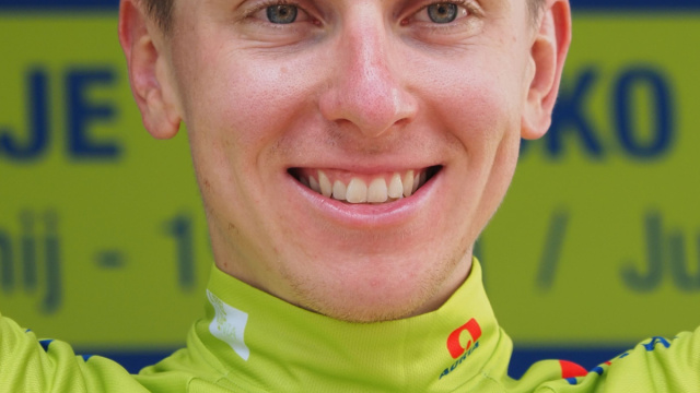 File:2022 Tour of Slovenia (Stage 3, Tadej Pogačar celebrating ... &copy; Creative Commons