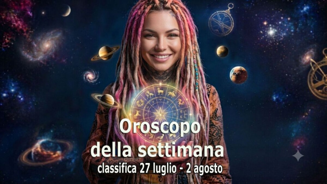 Locandina per l'oroscopo della settimana 27 luglio - 2 agosto 2026 - &copy; Pixabay.