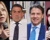 Giorgia Meloni, Roberto Vannacci, Giuseppe Conte ed Elly Schlein (&copy; Facebook)