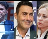 Giuseppe Conte, Roberto Vannacci e Giorgia Meloni (&copy; Facebook)