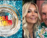 Il logo dell'Isola dei famosi, Selvaggia Lucarelli e Alvin &copy; Mediaset/Instagram.