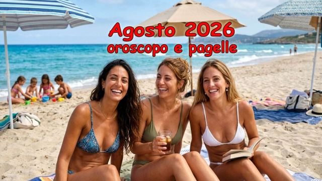 Locandina per l'oroscopo del mese di agosto 2026 - &copy; Gemini IA.