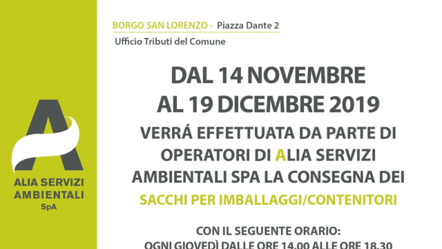 MET - Raccolta differenziata: a Borgo San Lorenzo i sacchi per ... &copy; Creative Commons