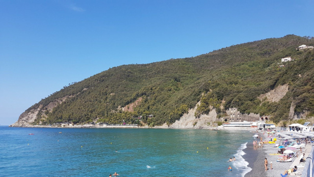 Spiaggia La Secca  Provincia di Genova, Italia ... &copy; Creative Commons