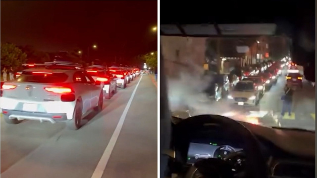 Waymo fleet clogs Presidio after July 4 fireworks, leaving some ... &copy; Creative Commons