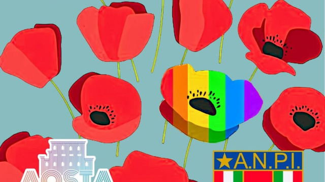 L'Anpi sostiene l'Aosta Pride con le spillette "Diritti e ... &copy; Creative Commons