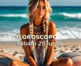 Locandina per l'oroscopo di sabato 25 luglio 2026 - &copy; Gemini IA.