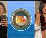 Eva Grimaldi, il logo dell'Isola dei famosi e Serena Enardu &copy; Instagram/Mediaset.