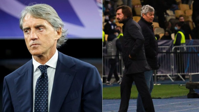 Roberto Mancini e Andrea Pirlo.