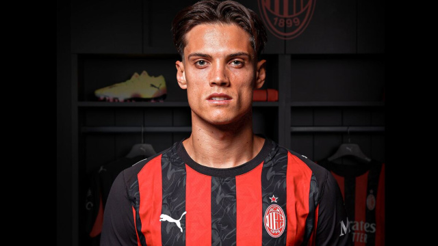 Samuele Ricci, centrocampista del Milan. Foto &copy; Milan