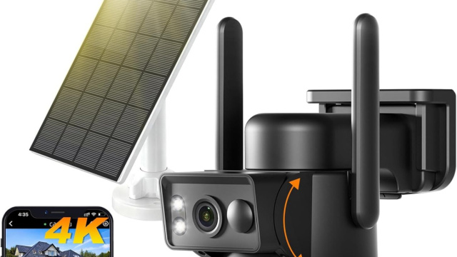 Videocamera Sorveglianza Solare 4K Wi-Fi 360&deg; - Doppia Lente AI &copy; Creative Commons