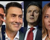 Matteo Salvini, Roberto Vannacci, Giuseppe Conte e Giorgia Meloni (&copy; Facebook)