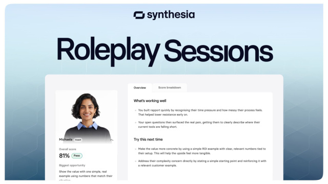 Synthesia's AI training platform is moving beyond videos into live ... &copy; Creative Commons