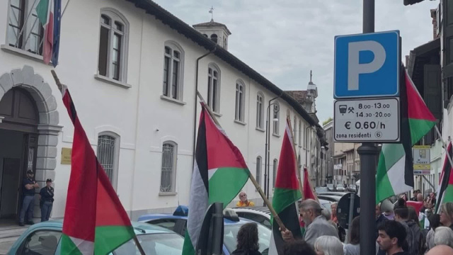 Udine, presidio pro-Palestina davanti alla Prefettura &copy; Creative Commons