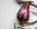 Risotto con lo sgombro e la crema di melanzane fatta in casa, ottimo in estate
