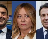 Roberto Vannacci, Giorgia Meloni e Giuseppe Conte (&copy; Facebook)