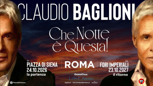 CHE NOTTE &Egrave; QUESTA!  Claudio Baglioni  Tour  Friends & Partners &copy; Creative Commons