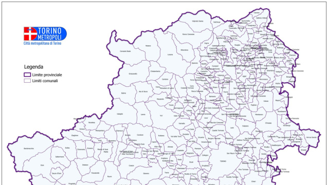Comuni e Unioni di Comuni  Citt&agrave; Metropolitana di Torino &copy; Creative Commons