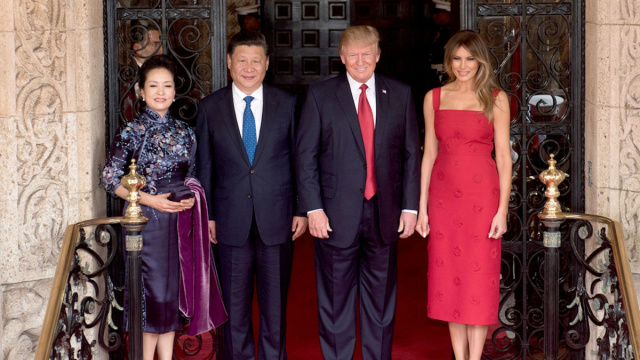 File:Peng Liyuan, Xi Jingping, Donald Trump and Melania Trump at ... &copy; Creative Commons