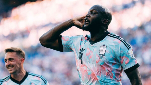 Romelu Lukaku, attaccante del Napoli. foto &copy; Belgio