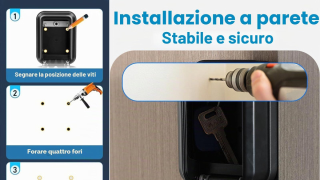 Scatola di Sicurezza per Chiavi Smart Outdoor, Cassette per Chiavi ... &copy; Creative Commons