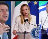 Giuseppe Conte, Giorgia Meloni e Roberto Vannacci (&copy; Facebook)
