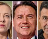 Giorgia Meloni, Giuseppe Conte e Roberto Vannacci (&copy; Facebook)