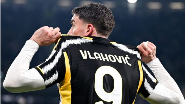 Dusan Vlahovic, attaccante della Juventus. Foto &copy; Juventus FC
