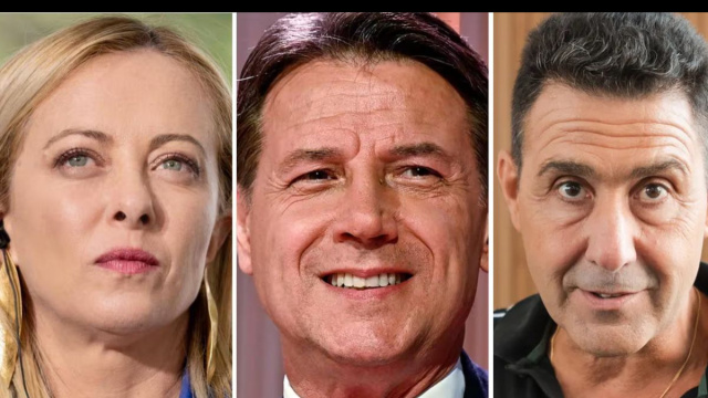 Giorgia Meloni, Giuseppe Conte e Roberto Vannacci (&copy; Facebook)