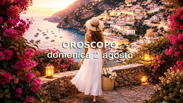 Locandina per l'oroscopo di domenica 2 agosto 2026 - &copy; Gemini IA.