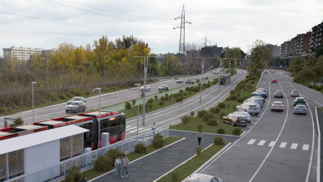 Tranvia Viale Palmiro Togliatti  Roma si trasforma &copy; Creative Commons
