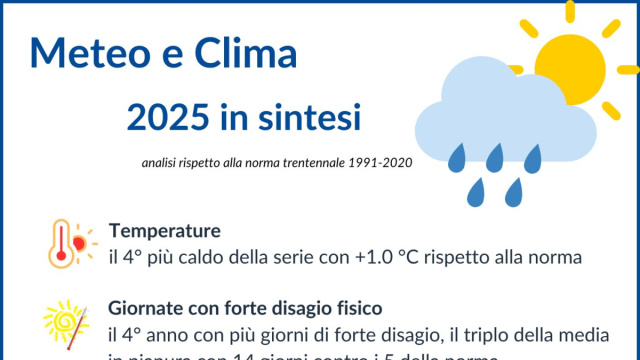 Meteo e Clima in Veneto, il rapporto 2025 - SNPA - Sistema ... &copy; Creative Commons