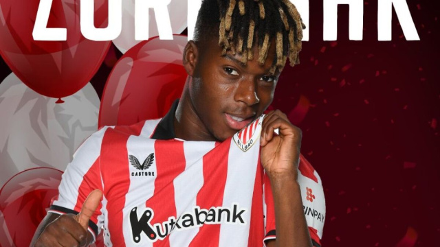Nico Williams, esterno dell'Athletic Bilbao. Foto &copy; Athletic Bilbao