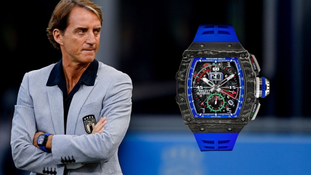 Roberto Mancini indossa il Richard Mille RM 11-04 al debutto di ... &copy; Creative Commons