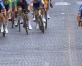 L'arrivo della tappa di Parigi del Tour de France - &copy; Screenshot Eurosport