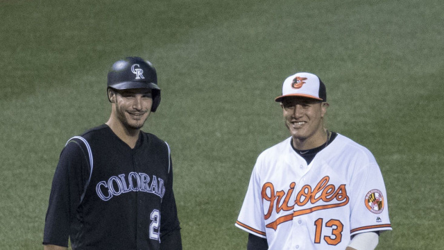 File:Nolan Arenado and Manny Machado (27962807183).jpg - Wikipedia &copy; Creative Commons