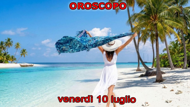 Locandina per l'oroscopo di venerd&igrave; 10 luglio 2026 - &copy; Gemini IA.