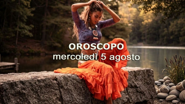 Locandina per l'oroscopo di mercoled&igrave; 5 agosto 2026 - &copy; Gemini IA.