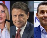 Giorgia Meloni, Giuseppe Conte e Roberto Vannacci (&copy; Facebook)