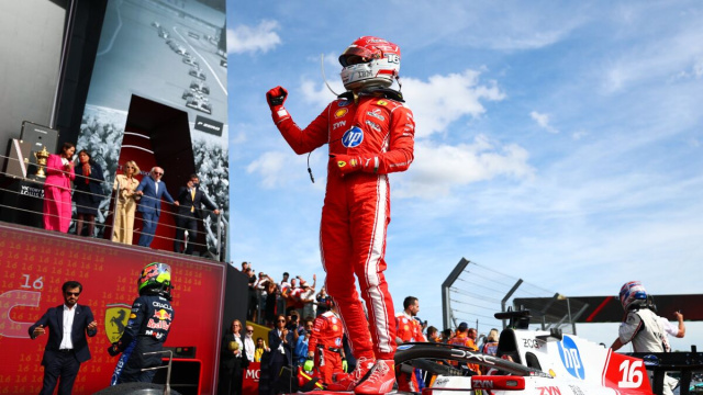 Charles Leclerc, vincitore del Gran Premio di Gran Bretagna