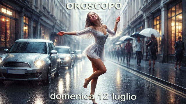 Locandina per l'oroscopo di domenica 12 luglio 2026 - &copy; Gemini IA.
